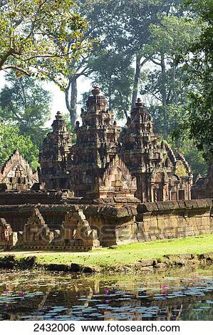 10th Century Banteay Srei temple; Siem Reap Province, Cambodia View Large Photo Image Stock Photograph - 10th Century Banteay Srei temple; Siem Reap Province, Cambodia. Fotosearch