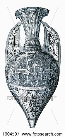 14Th Century Lustre Storage Vase Of The Alhambra, Granada, Spain. Also Known As Vase Of The Gazelles Or Vaso De Las Gazelas. From Handbook Of The Arts Of The Middle Ages And Renaissance, Published London 1855. View Large Photo Image Stock Photo - 14Th Century Lustre Storage Vase Of The Alhambra, Granada, Spain. Also Known As Vase Of The Gazelles Or Vaso De Las Gazelas. From Handbook Of The Arts Of The Middle Ages And Renaissance, Published London 1855.. Fotosearch