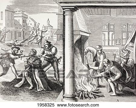 16Th Century Propaganda Illustrating Violence Of The French Huguenots Against The Catholics. From Military And Religious Life In The Middle Ages By Paul Lacroix Published London Circa 1880. View Large Photo Image Stock Photography - 16Th Century Propaganda Illustrating Violence Of The French Huguenots Against The Catholics. From Military And Religious Life In The Middle Ages By Paul Lacroix Published London Circa 1880.. Fotosearch