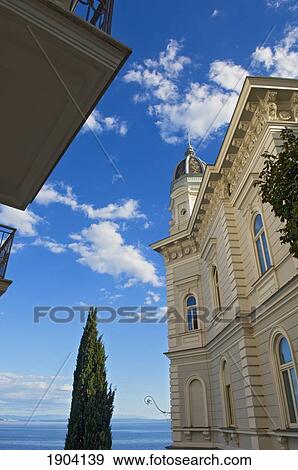 Stock Photo - 19Th Century Hotels Downtown Opatija, Croatia. Fotosearch