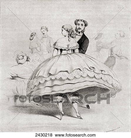 19th century lady arriving at a ball wearing a crinoline. From Illustrierte Sittengeschichte vom Mittelalter bis zur Gegenwart by Eduard Fuchs, published 1909. View Large Photo Image Stock Photo - 19th century lady arriving at a ball wearing a crinoline. From Illustrierte Sittengeschichte vom Mittelalter bis zur Gegenwart by Eduard Fuchs, published 1909.. Fotosearch