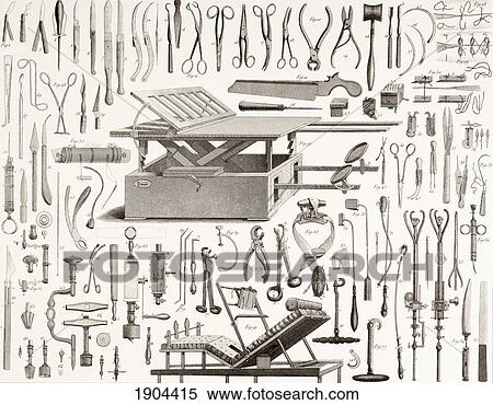 Stock Photography - 19Th Century Surgical Instruments.. Fotosearch