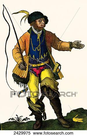 A 16th century German drover in traditional costume. After Hans Weigel's book of costume, 1577. From Illustrierte Sittengeschichte vom Mittelalter bis zur Gegenwart by Eduard Fuchs, published 1909. View Large Photo Image Stock Photography - A 16th century German drover in traditional costume. After Hans Weigel's book of costume, 1577. From Illustrierte Sittengeschichte vom Mittelalter bis zur Gegenwart by Eduard Fuchs, published 1909.. Fotosearch