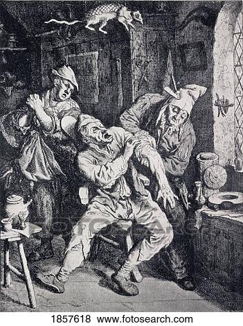 Stock Photo - A Barber Surgeon Operating In His Office.. Fotosearch