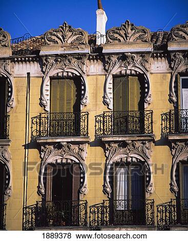 A Baroque Apartment Block Facade. View Large Photo Image Stock Photo - A Baroque Apartment Block Facade.. Fotosearch