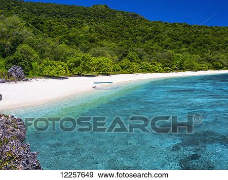 Stock Photo - A beach near Baucau on Timor's Northern coast; Timor-Leste. Fotosearch