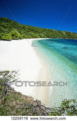 Stock Photograph - A beach near Baucau on Timor's Northern coast; Timor-Leste. Fotosearch