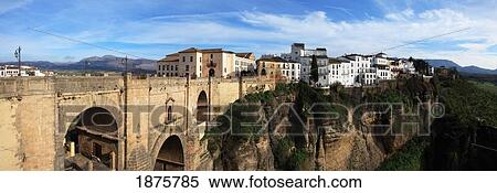Stock Photography - A Bridge; Ronda, Andalusia, Spain. Fotosearch