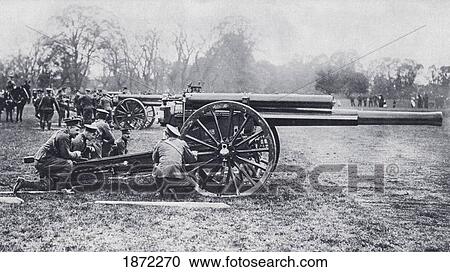 A British 60 Pounder Position Gun Also Known As Long Toms Used On The Western Front During The First World War. From The Illustrated War News Published 1914 View Large Photo Image Stock Image - A British 60 Pounder Position Gun Also Known As Long Toms Used On The Western Front During The First World War. From The Illustrated War News Published 1914. Fotosearch