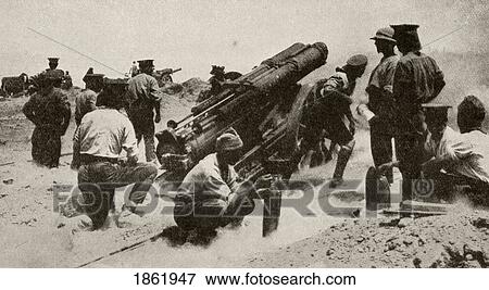 A British Battery In Action On The Gallipoli Peninsula. From The Great World War A History Volume Iii, Published 1916. View Large Photo Image Stock Photo - A British Battery In Action On The Gallipoli Peninsula. From The Great World War A History Volume Iii, Published 1916.. Fotosearch