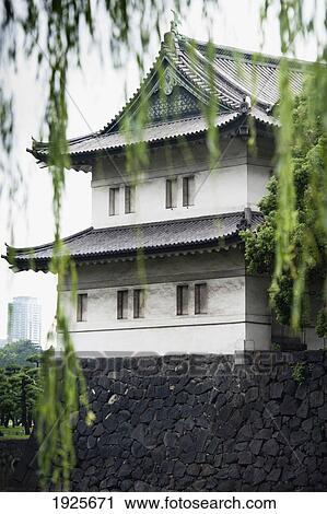 Stock Image - A Building At The Imperial Palace; Tokyo, Japan. Fotosearch