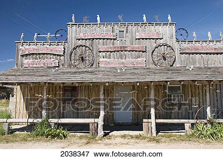 Stock Photo - A Building In A Ghost Town; South Dakota United States Of America. Fotosearch
