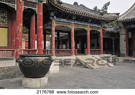 Stock Photo - A Building With Traditional Chinese Architecture; Beijing China. Fotosearch