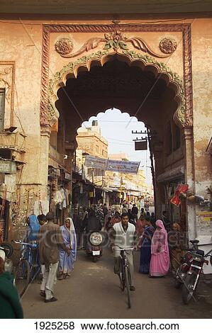 A Busy Street In Bundi, Rajasthan, India View Large Photo Image Stock Photo - A Busy Street In Bundi, Rajasthan, India. Fotosearch