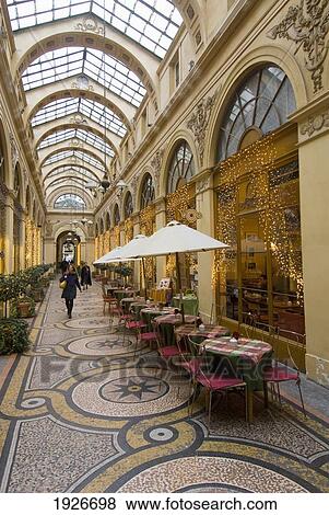 A Cafe In Old Shopping Gallery (Gallerie Colbert), Paris, France View Large Photo Image Stock Photo - A Cafe In Old Shopping Gallery (Gallerie Colbert), Paris, France. Fotosearch