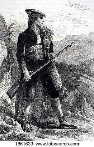 Stock Image - A Carlist Volunteer During 3Rd Carlist War From Illustrated London News November 1 1873. Fotosearch