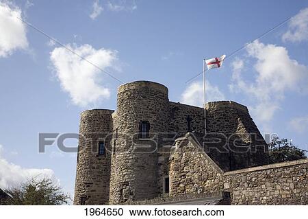 A Castle With The Flag Of England; Rye Sussex England View Large Photo Image Stock Image - A Castle With The Flag Of England; Rye Sussex England. Fotosearch