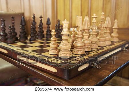 A Chess Set In Ashford Castle; County Galway, Ireland View Large Photo Image Picture - A Chess Set In Ashford Castle; County Galway, Ireland. Fotosearch