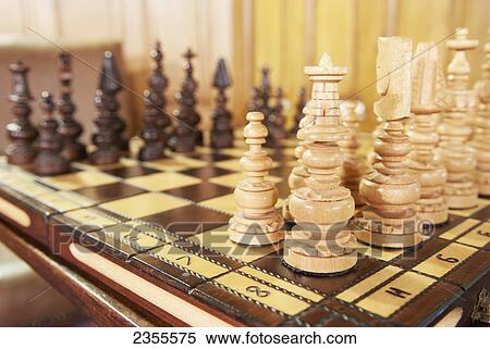 Stock Photography - A Chess Set In Ashford Castle; County Galway, Ireland. Fotosearch