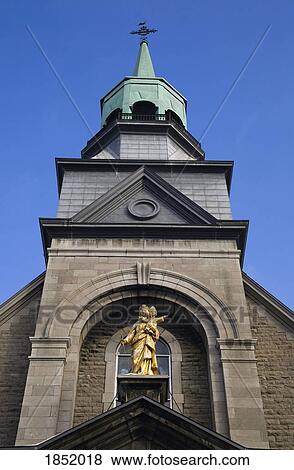 A Church With A Gold Statue View Large Photo Image Stock Photo - A Church With A Gold Statue. Fotosearch