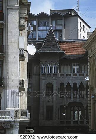 Stock Image - A Cluster Of Buildings. Fotosearch