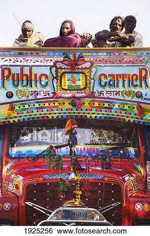 A Colorful Public Bus In Rajasthan, India View Large Photo Image Stock Photograph - A Colorful Public Bus In Rajasthan, India. Fotosearch