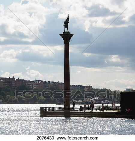 A Column Monument At The Water's Edge; Stockholm Sweden View Large Photo Image Stock Image - A Column Monument At The Water's Edge; Stockholm Sweden. Fotosearch