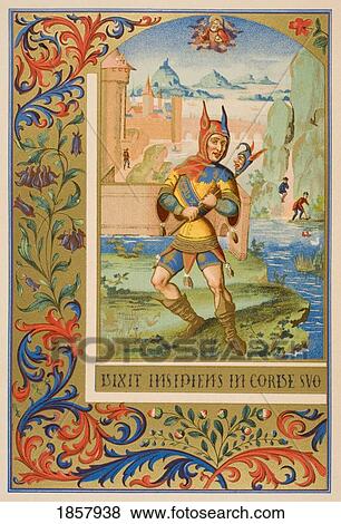 A Court Fool Of The 15Th Century. 19Th Century Reproduction Of Miniature From A Medieval Manuscript View Large Photo Image Stock Photo - A Court Fool Of The 15Th Century. 19Th Century Reproduction Of Miniature From A Medieval Manuscript. Fotosearch