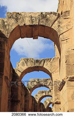 A Detail Of The Amphitheatre Built By The Romans Around 238 Ad; El Djem, Tunisia, North Africa View Large Photo Image Stock Photograph - A Detail Of The Amphitheatre Built By The Romans Around 238 Ad; El Djem, Tunisia, North Africa. Fotosearch