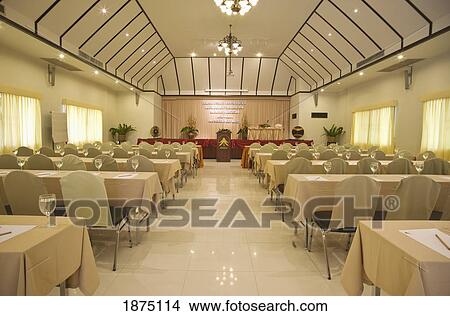 Picture - A Formal Dining Room In A Hotel. Fotosearch