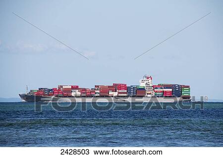 A freight ship; Caloundra, Queensland, Australia View Large Photo Image Stock Image - A freight ship; Caloundra, Queensland, Australia. Fotosearch