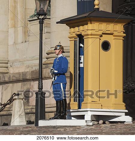A Guard Stands Outside Stockholm Palace; Stockholm Sweden View Large Photo Image Stock Image - A Guard Stands Outside Stockholm Palace; Stockholm Sweden. Fotosearch