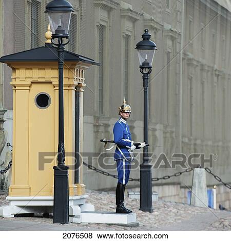 A Guard Stands Outside Stockholm Palace; Stockholm Sweden View Large Photo Image Stock Photo - A Guard Stands Outside Stockholm Palace; Stockholm Sweden. Fotosearch
