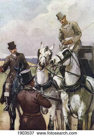 A Handsome Pair. Illustration By Lucy Kemp Welch From The Book Black Beauty By A. Sewell Published 1915. View Large Photo Image Stock Photo - A Handsome Pair. Illustration By Lucy Kemp Welch From The Book Black Beauty By A. Sewell Published 1915.. Fotosearch
