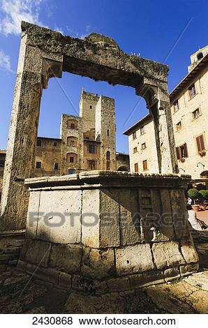 A historic stone archway; San Gimignano, Tuscany, Italy View Large Photo Image Stock Photo - A historic stone archway; San Gimignano, Tuscany, Italy. Fotosearch