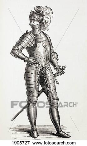 A Knight In Complete Armour In The 15Th Century. From Military And Religious Life In The Middle Ages By Paul Lacroix Published London Circa 1880. View Large Photo Image Stock Photo - A Knight In Complete Armour In The 15Th Century. From Military And Religious Life In The Middle Ages By Paul Lacroix Published London Circa 1880.. Fotosearch
