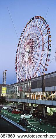A Large Ferris Wheel Over Palette Town, Odaiba Island. View Large Photo Image Stock Photo - A Large Ferris Wheel Over Palette Town, Odaiba Island.. Fotosearch