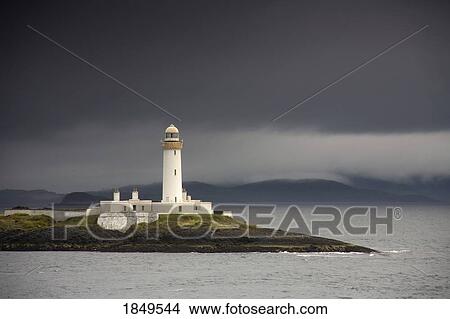 A Lighthouse; Eilean Musdile In The Firth Of Lorn, Scotland View Large Photo Image Picture - A Lighthouse; Eilean Musdile In The Firth Of Lorn, Scotland. Fotosearch