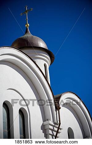 A Low Angle Shot Of A White Church; Havana, Cuba View Large Photo Image Stock Image - A Low Angle Shot Of A White Church; Havana, Cuba. Fotosearch