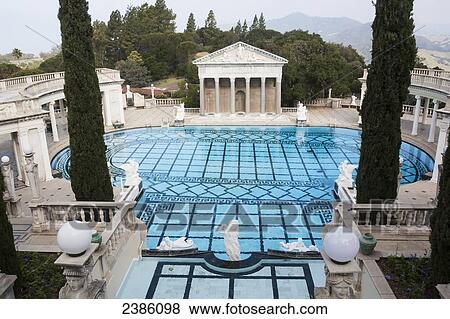 A luxurious outdoor swimming pool with a view of the mountainous landscape; California, United States of America View Large Photo Image Stock Photo - A luxurious outdoor swimming pool with a view of the mountainous landscape; California, United States of America. Fotosearch