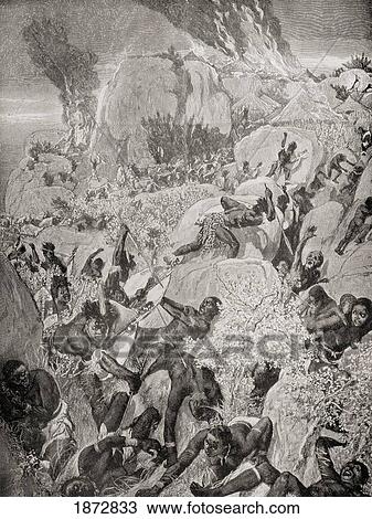 A Matabele Raid In Mashonaland During The First Matabele War In 1893. From The Book South Africa And The Transvaal War, Volume 1 By Louis Creswicke, Published 1900. View Large Photo Image Stock Image - A Matabele Raid In Mashonaland During The First Matabele War In 1893. From The Book South Africa And The Transvaal War, Volume 1 By Louis Creswicke, Published 1900.. Fotosearch