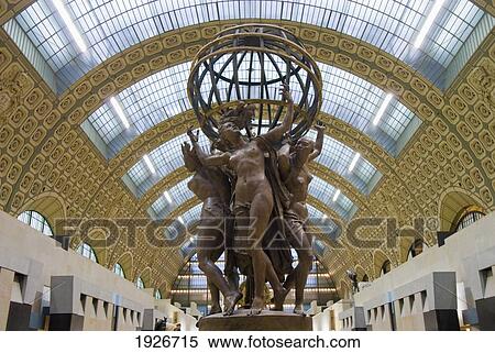 Stock Photography - A Metal Statue In The Musee D'orsay, Paris, France. Fotosearch