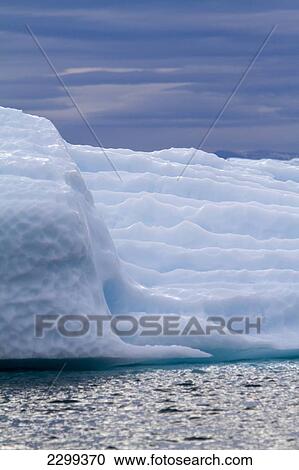 Stock Image - A Midnight Cruise Around The Ilulissat Ice Fjord, One Of Unesco World Heritage Sites. Greenland.. Fotosearch