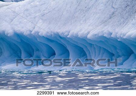 Stock Image - A Midnight Cruise Around The Ilulissat Ice Fjord, One Of Unesco World Heritage Sites. Greenland.. Fotosearch