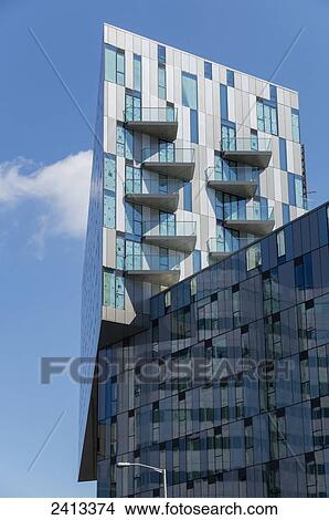 A modern apartment building, Croydon; London, England View Large Photo Image Picture - A modern apartment building, Croydon; London, England. Fotosearch