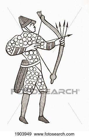 Stock Photo - A Norman Archer From The Army Of William The Conquerer. From Les Artes Au Moyen Age, Published Paris 1873.. Fotosearch