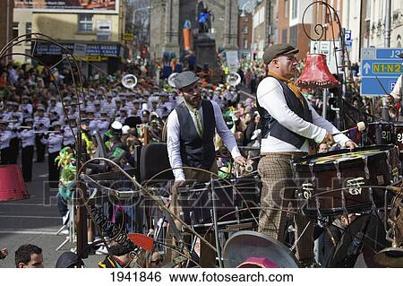 A Parade For Saint Patrick's Day; Dublin Ireland View Large Photo Image Stock Photograph - A Parade For Saint Patrick's Day; Dublin Ireland. Fotosearch