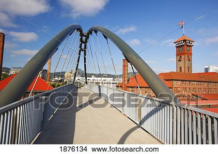 Picture - A Pedway Leading To Union Station; Portland, Oregon, Usa. Fotosearch