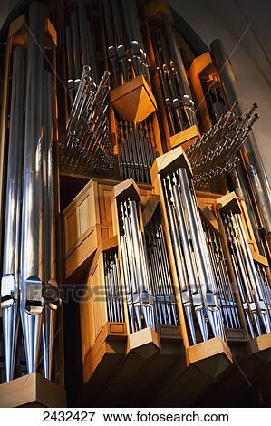 A pipe organ designed by the German organ builder Johannes Klais housed in Hallgr View Large Photo Image Stock Photo - A pipe organ designed by the German organ builder Johannes Klais housed in Hallgr. Fotosearch