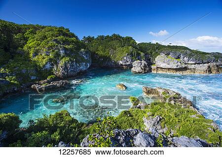 A popular swimming spot on Niue Island; Niue View Large Photo Image Stock Photography - A popular swimming spot on Niue Island; Niue. Fotosearch